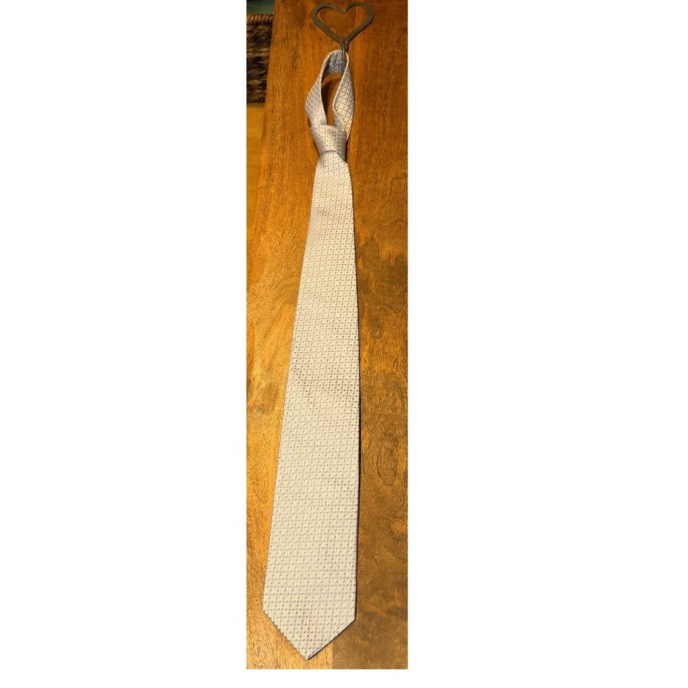 **Classic Tie **  Light Blue with Geometric Patten  [60" x 3 1/2"]
